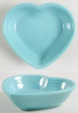 Homer Laughlin  Fiesta Turquoise  6" Heart Shaped Bowl 11852693