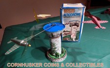 VINTAGE SCHYLLING TTIN TOY-AERODROME AIRPORT CONTROL TOWER BOXED  VIDEO
