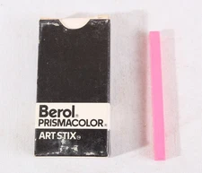 Pink, Berol Prismacolor Art Stix, Woodless Vintage, 10 Sticks 3.25", 1929