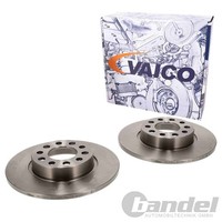2X Vaico Bremsscheiben 278Mm Voll Hinten Passend FüR Alfa Romeo 159 Brera Giulie