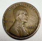 1923 P No Mint Mark  American Lincoln Wheat Penny   - for your penny book! #B