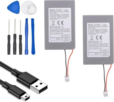 LIP1359 PS3 Controller Battery Replacement: 2 Pack Battery Upgrade for Sony D  