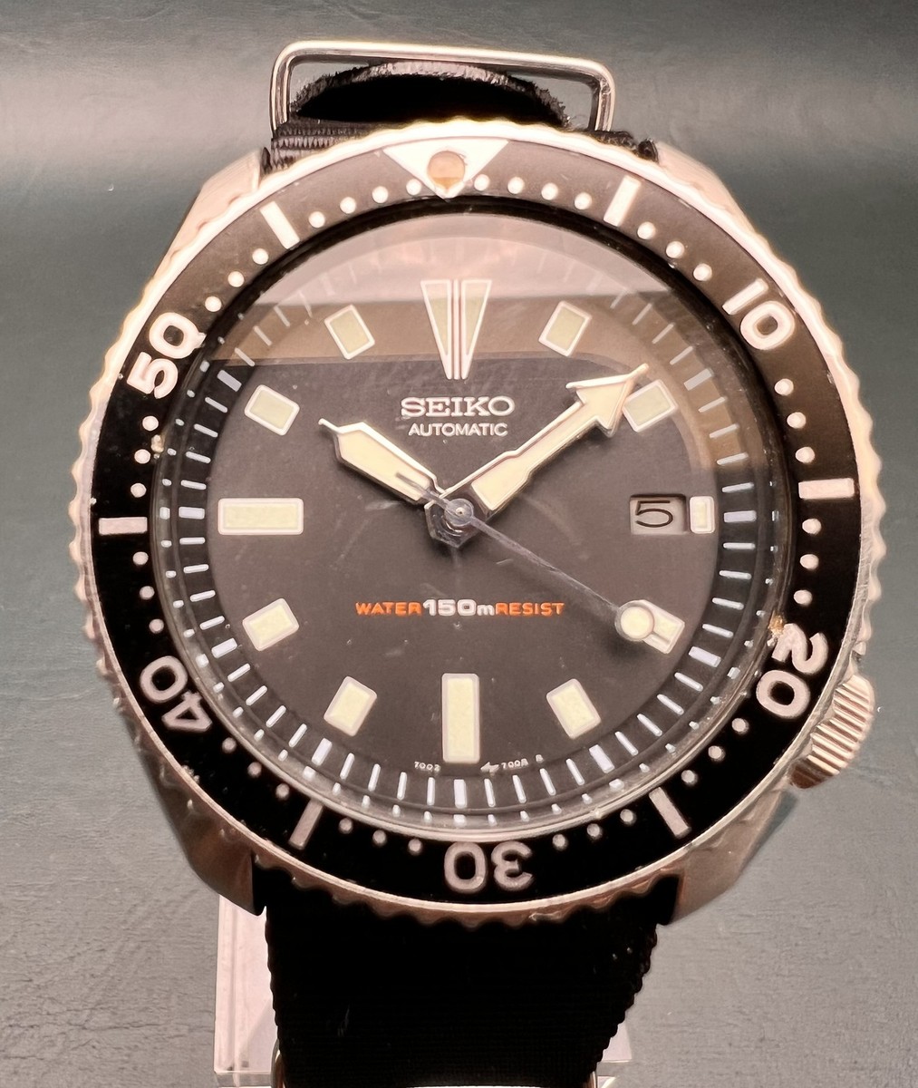 Vintage Seiko 7002-7000 Diver Automatic 150m Used Men's