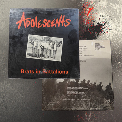 Adolescents - Brats in Battalions LP 1987 US First Press New Sealed M