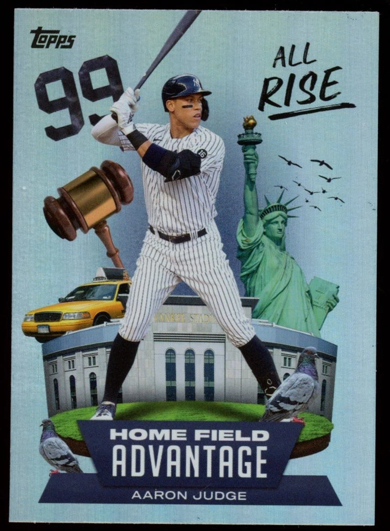 2022 Topps Series 1 #HA7 Aaron Judge Home Field Advantage SP Case Hit Card MVP