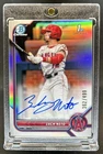 2022 Bowman Draft Zach Neto Chrome Auto Refractor 1st Prospect #/499 Angels