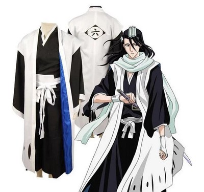 Bleach 6th Captain Kuchiki Byaku Anime Cosplay Outfit Costume Halloween sale