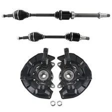 Front Steering Knuckles Wheel Hub and Bearing CV Axles Kit For Toyota 60-5260