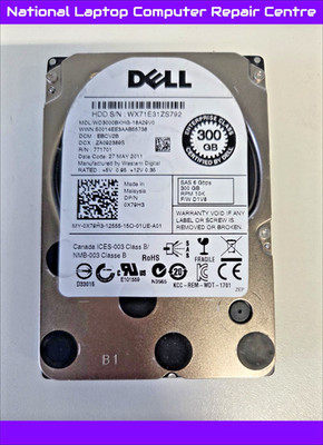 DELL 0X79H3 - 300GB 10K SFF SAS 6G 2,5' HDD WD3000BKHG Server Festplatte