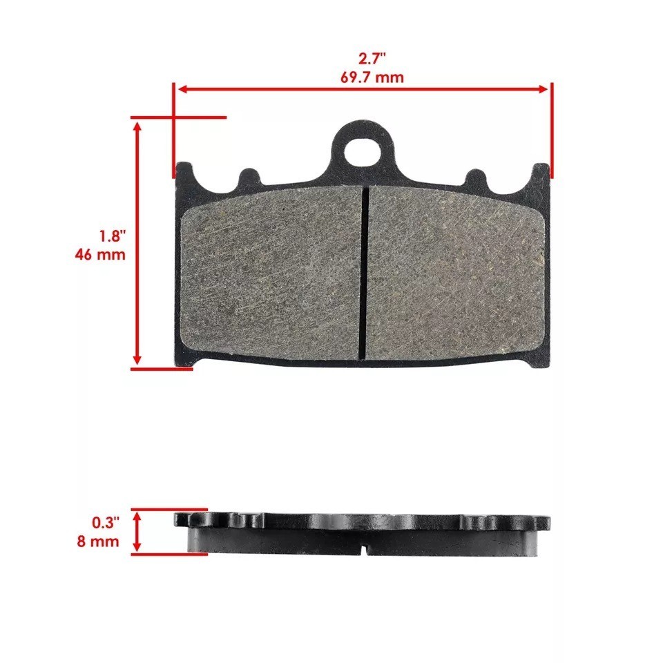 Front Rear Brake Pads for Kawasaki ZX1100 Ninja ZX11 ZX-11 1990