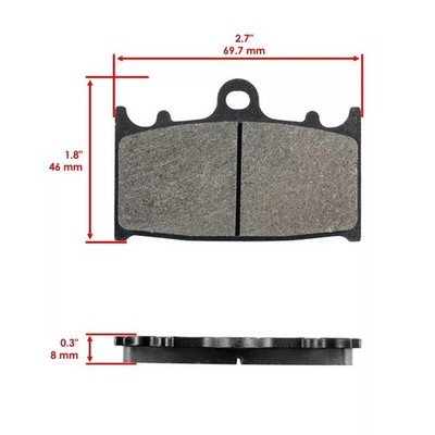 Front Rear Brake Pads for Kawasaki ZX1100 Ninja ZX11 ZX-11 1990