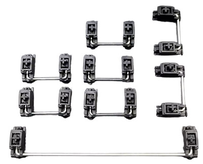 Syku PCB Mounted Stabilizer (1 Bag) V3 Satellite Axis 7x 2U Plus 7U Black