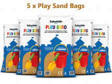 100kg Kids Play Sand 5x20kg Bags Soft Washed Non Toxic Sandpit Garden Outdoor