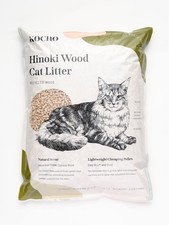 Hinoki Wood Cat Litter, Upcycled, Ultra Lightweight, Natural Aroma of Hinoki ...