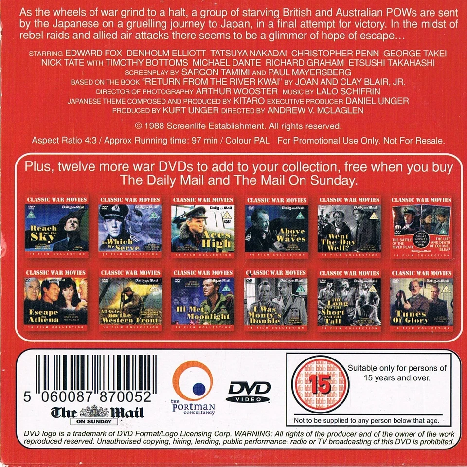 A Matter Of Life And Death & The Heros Of Telemark - 2 Full Films - Promo DVD - Image 4 of 4