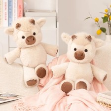 Highland Cattle Plush Toy 40cm Huggable Soft Cow Stuffed Animal Gift Decor