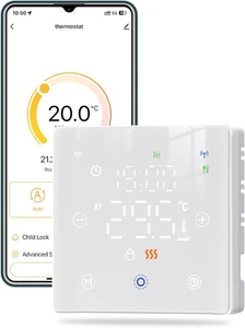 MOES Smart Thermostat Für Kessel,Batteriebetrieben(Erfordert Zigbee-Gateway),Wla
