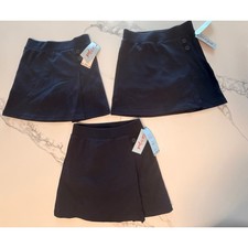 Cat Jack Girls School Uniform Skorts Lot of 3 Navy Blue Size S 6/7 NWT