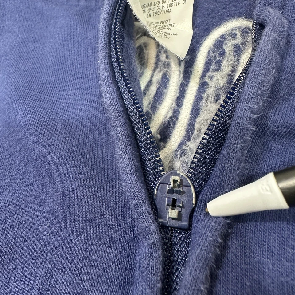 Disneyland Hoodie Women Size Large Blue Spirit Jersey Full Zip Logo Sweatshirt - Image 4 of 4