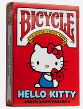 Bicicleta Hello Kitty 50 Aniversario Tarjetas de Juego Edición Limitada ENVÍO GRATUITO