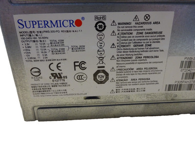 SuperMicro PWS-305-PQ Rev: 1.1  Netzteil 300W #NT4865