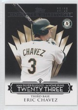 2008 Topps Moments & Milestones Black 6/25 Eric Chavez #116 3l5