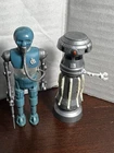 VINTAGE KENNER STAR WARS ESB 1980 FX-7 AND 2-1B TWO FIGURE LOT 100% COMPLETE