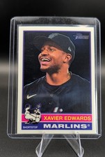 2025 Topps Heritage - Xavier Edwards #368 Chrome Miami Marlins 