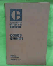 Caterpillar D398B Engine Parts Book Catalog Manual