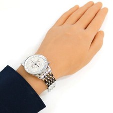 BREITLING Navitimer A41330 Montbrillant Watch Stainless Steel White 38.0mm 4