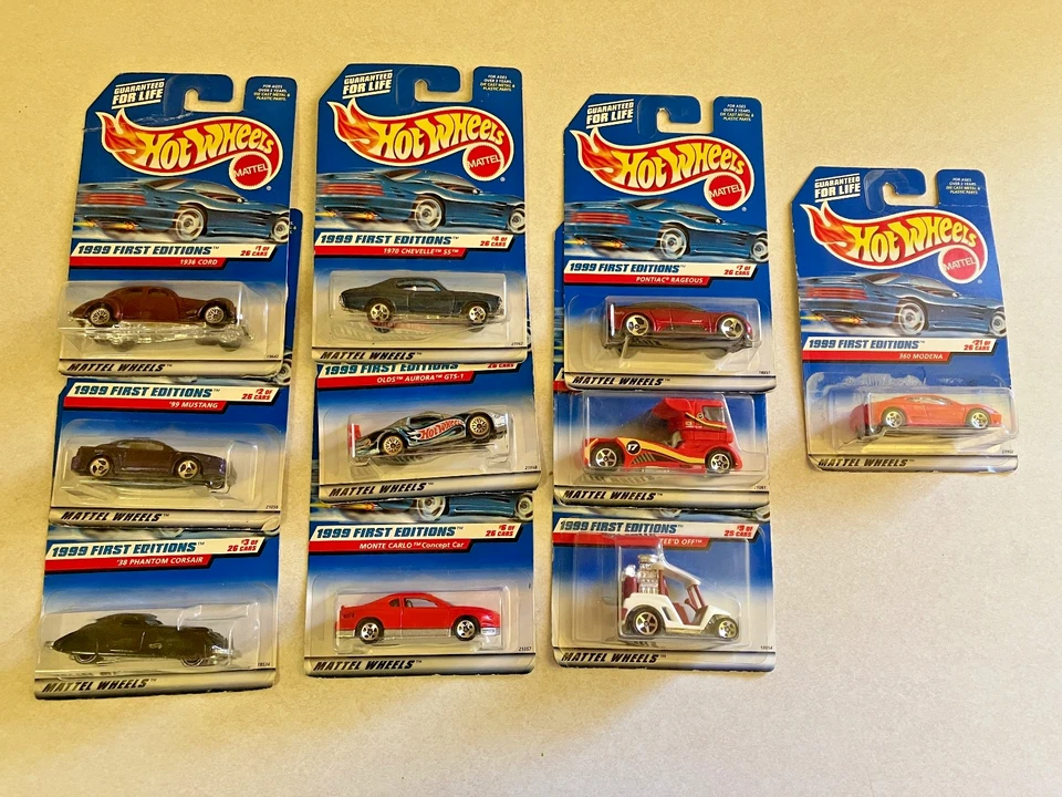 Hot Wheels 1999 First Editions #1-9, #21  set of 10 - Image 3 of 4