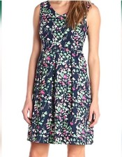 Nine West Fit & Flare Sleeveless V-Neck Floral Dress - 6/8