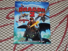 HOW TO TRAIN YOUR DRAGON 2, BLU RAY & DVD, WITH SLIPCASE, EXCELLENT CONDITION