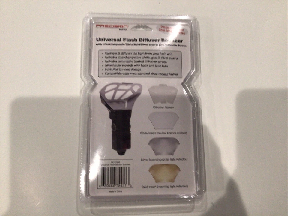 Universal Flash Diffuser Bouncer Silver White Gold Diffusion Screen - Image 2 of 2