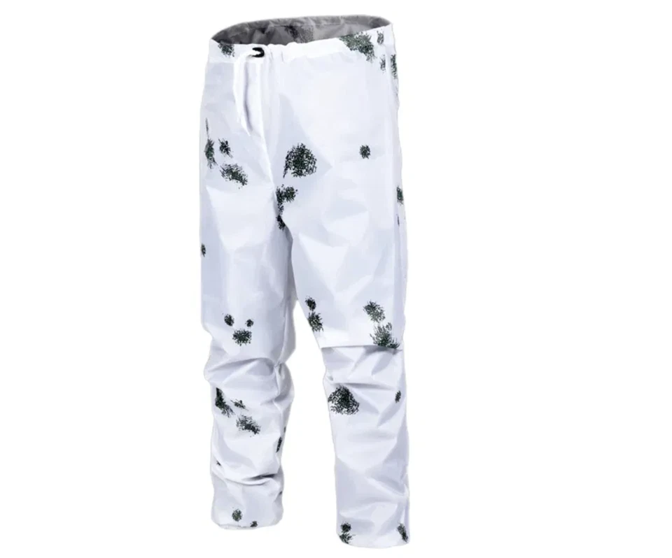 Snow Jacket Pant Set Hunting Snow Camo Ghillie Suits Winter Camouflage - Image 4 of 4