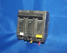 GE General Electric 30 Amp 3 Pole 240 Volt Circuit Breakers THQB Genuine