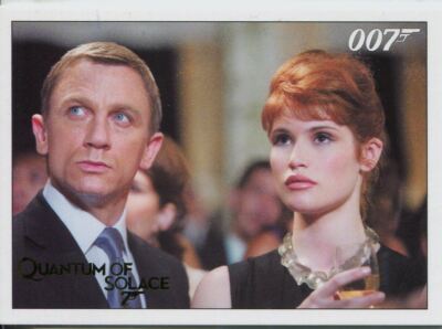 James Bond Archives 2015 Quantum Of Solace Gold Parallel Base Card #50