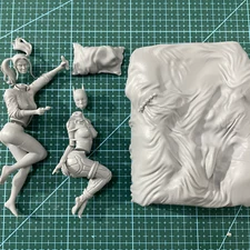 1/24 Scale Beautiful Girl Statue Unpainted Unassembled 3D print Resin Model Kit