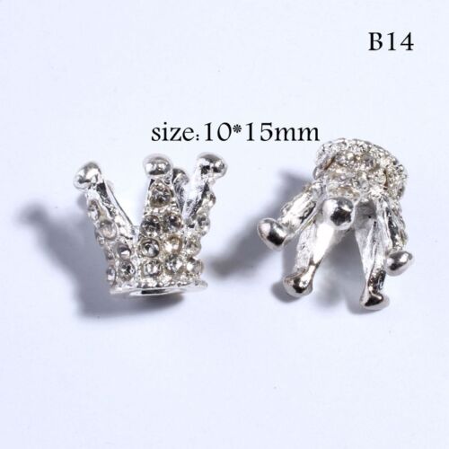 Flatback Vintage Crystal Rhinestones Buttons Garments Shoes Crafts Button 10pcs - Picture 2 of 12