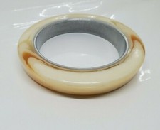 Vintage 1970's Bracelet Lucite Plastic Metal Marked Signed Estate Find