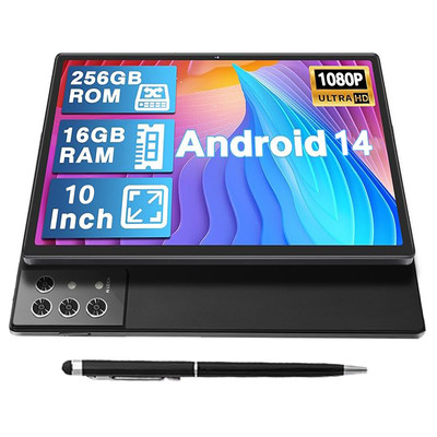 Ultra-Fast Android 14 Tablet - 10.1''  1080P  16GB+256GB 8-Core 8000mAh 4G+5Gwifi