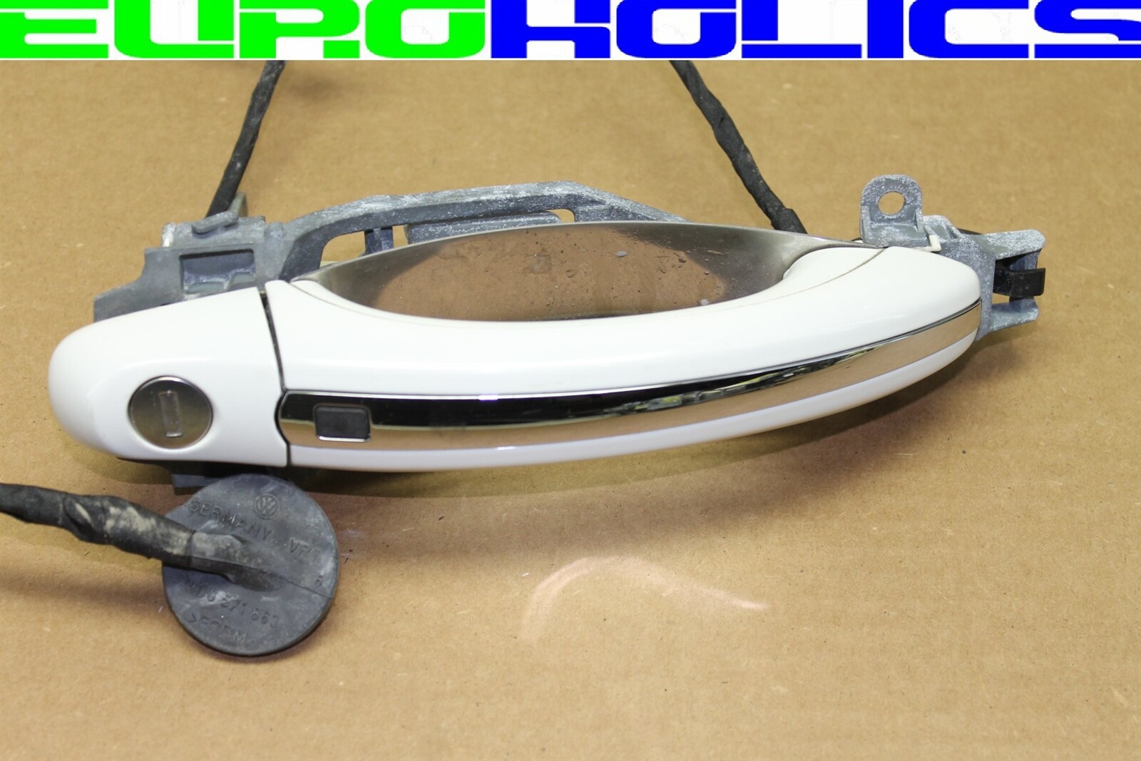 OEM Bentley Continental Flying Spur 06-12 Left Front Exterior Door Handle WHITE
