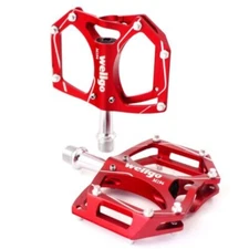 Wellgo M194 9/16" Aluminum MTB Mountain Bike Bicycle Pedals - Red