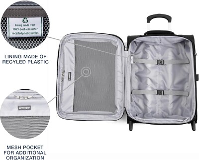 Travelpro Maxlite Lightweight Rollaboard Suitcase Black for