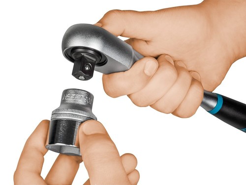 HAZET HIPER FEINZAHN UMSCHALTKNARRE 90 ZÄHNE VIERKANT 3/8" KNARRE 8816HPS - Bild 3 von 8