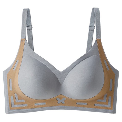 Patchwork Wireless Deep V Bra Close-fitting Seamless Bras Running - Picture 15 of 17