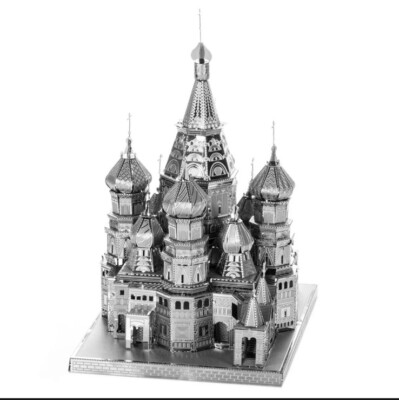 Fascinations Metal Earth ICONX Saint Basil's Cathedral 3D laser cut Model Kit 