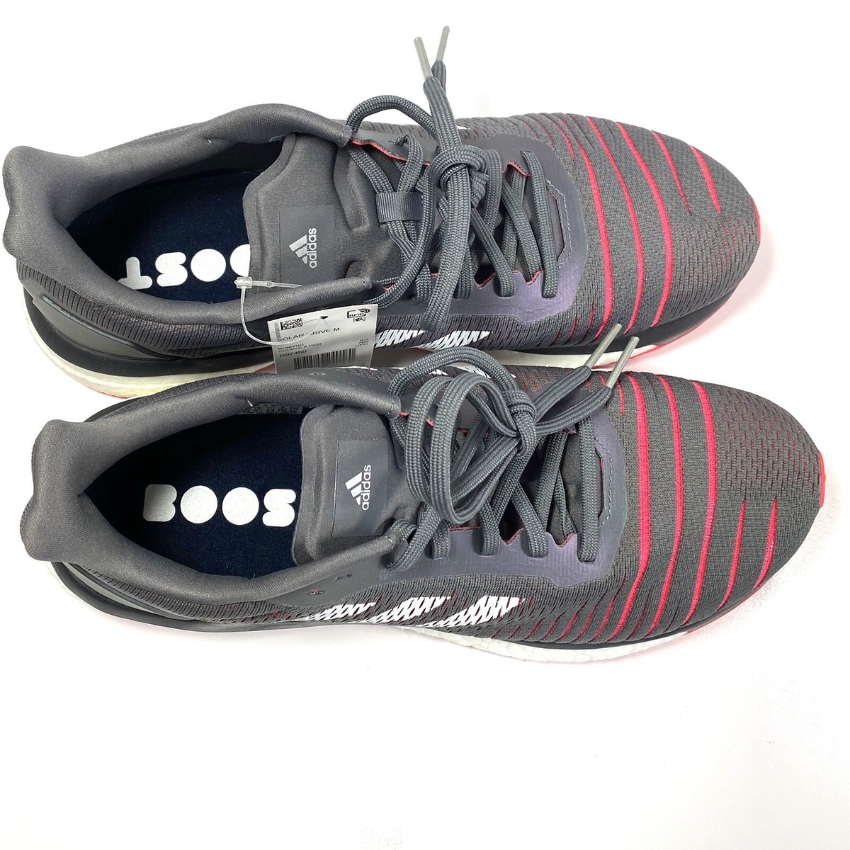 Size 11.5 - Adidas Solar Drive Grey Shock Red for sale  display picture 2