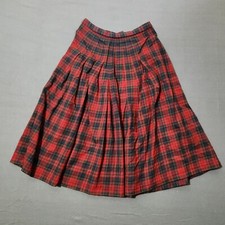 Pendleton Womens New Wool Plaid Skirt Size 10 USA Made Vintage