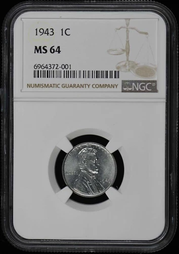 1943 Wheat Reverse Lincoln Cent 1C NGC MS64